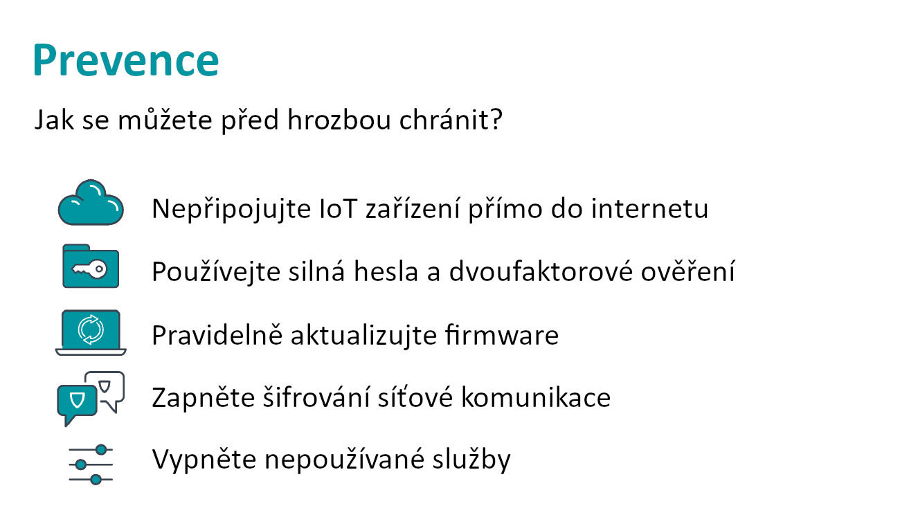 Jak se chránit před útoky na IoT zařízení