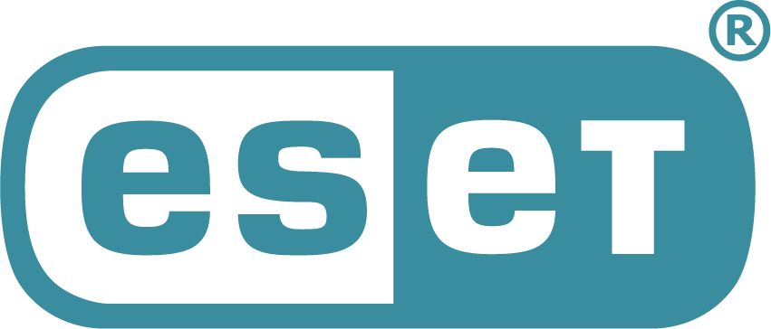 Logo společnosti ESET ve tvaru pilulky