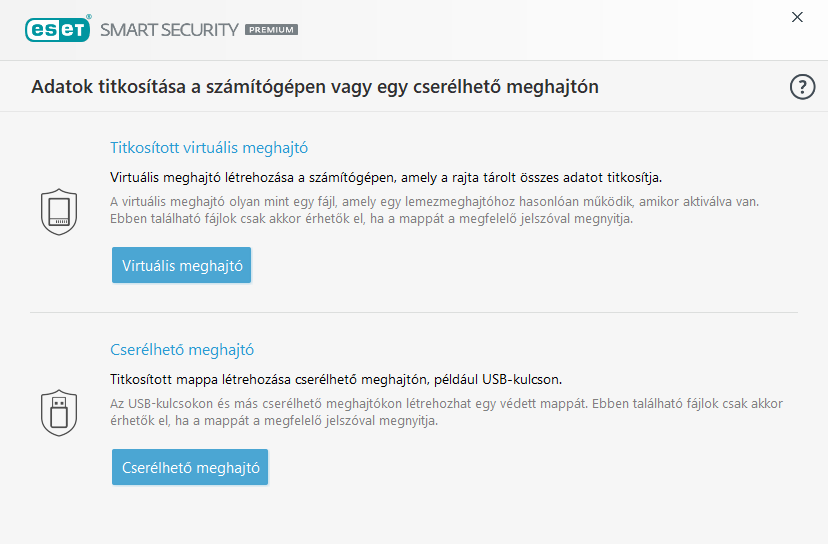 ESET Smart Security Premium - Adattitkosítás