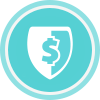 Ransomware shield icon