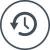 Data Backup and Recovery dark grey icon