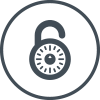 Data Encryption dark grey icon