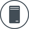 Server Security grey icon