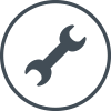 IT apsaugos paslaugos Services dark grey icon