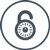 Data Encryption dark grey icon