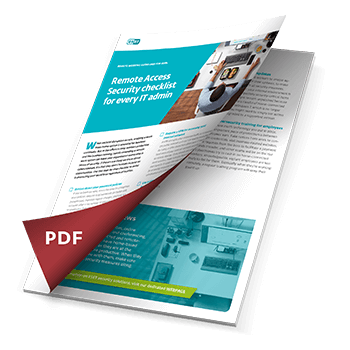 Remote Access Security checklist thumbnail - ESET PDF