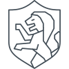 Az ESET fejlesztéssel kapcsolatos bátorságát szemléltető ikon, ami egy pajzsba foglalt oroszlánt ábrázol