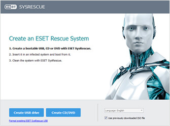 ESET SysRescue ダウンロード 