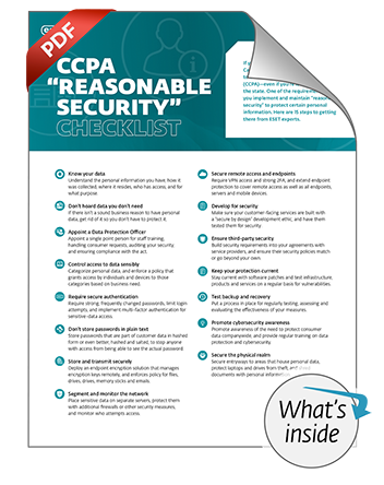 CCPA reasonable security thumbnail