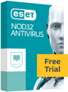 ESET NOD32 Antivirus Free Trial box