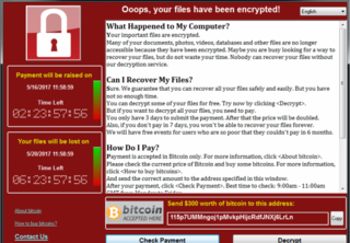 A WannaCry esetében két visszaszámláló óra is látható volt a megtámadott gépek képernyőjén