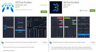 BtcTurk Pro Beta - BTCTURK PRO - Hamis appok lopják el a felhasználók adatait