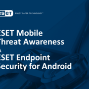 Image of webinar title for ESET mobile threat awareness