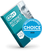 ESET Internet Security Choice award 2020 box
