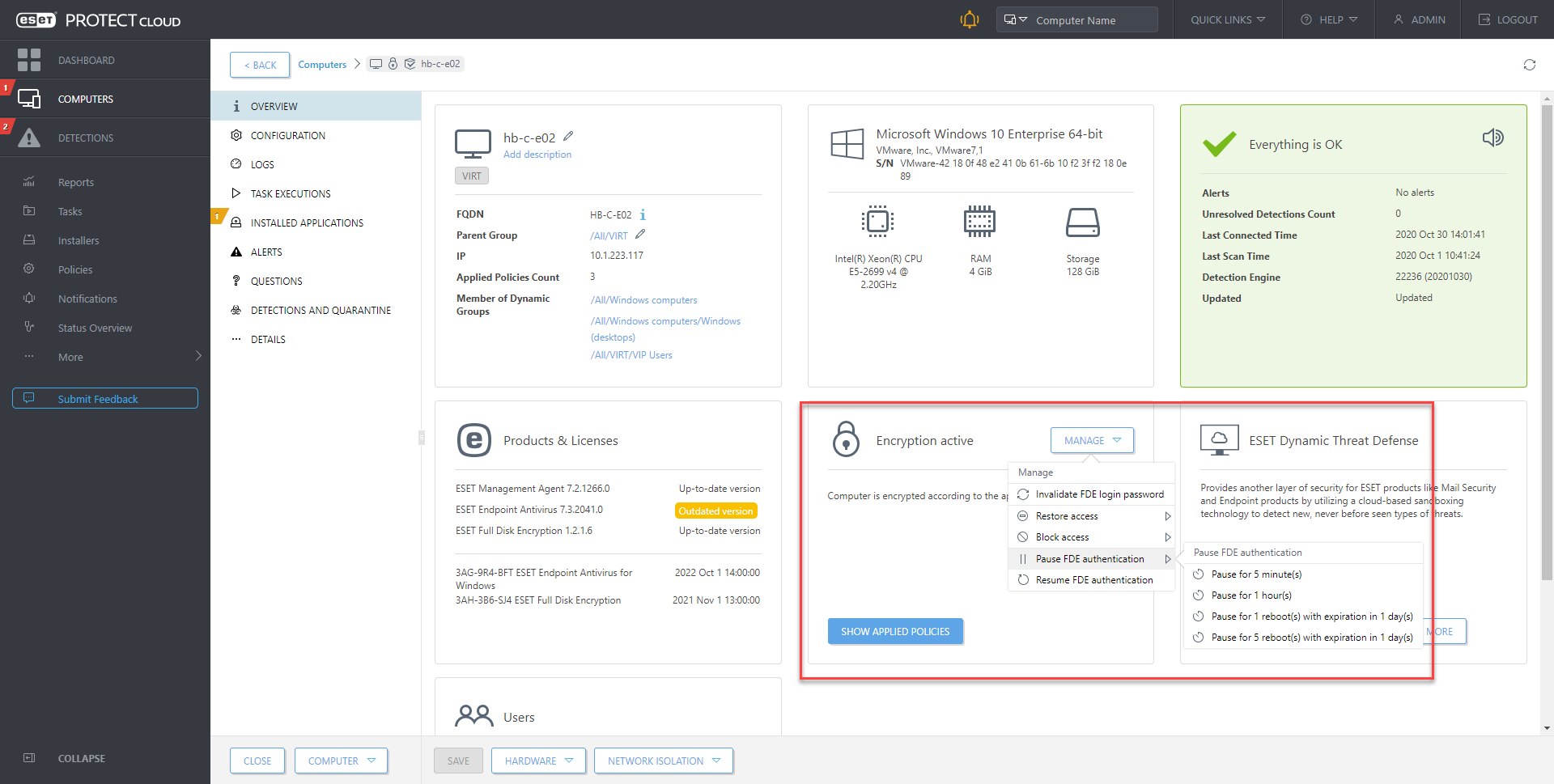 Ativação do acesso total ao disco no macOS Mojave (10.14) e superiores